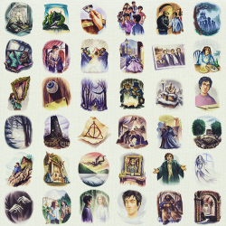 slythindors:  Deathly Hallows chapter art.