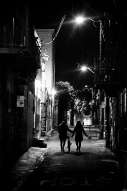 black-and-white:  Two Girls and a Bike (by