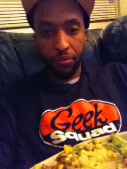 Geek squad x Chipotle chicken burrito bowl