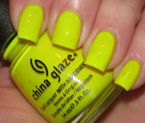 Holy shit.China Glaze - Yellow Polka Dot Bikini