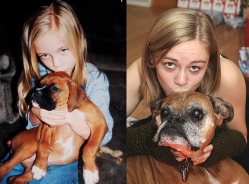 brownhound:  idodoodle:  GPOYW: Me and Nestle then and now <3 Nestle came to us exactly 11 years and 5 days ago. She was the best Christmas surprise anyone could ever hope for.   EEEEE! My favorites <3 