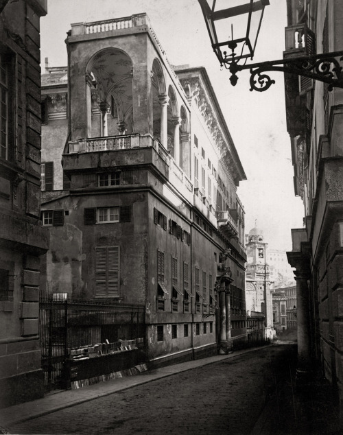 Views of Genoa photo by Celestino Degoix, 1865