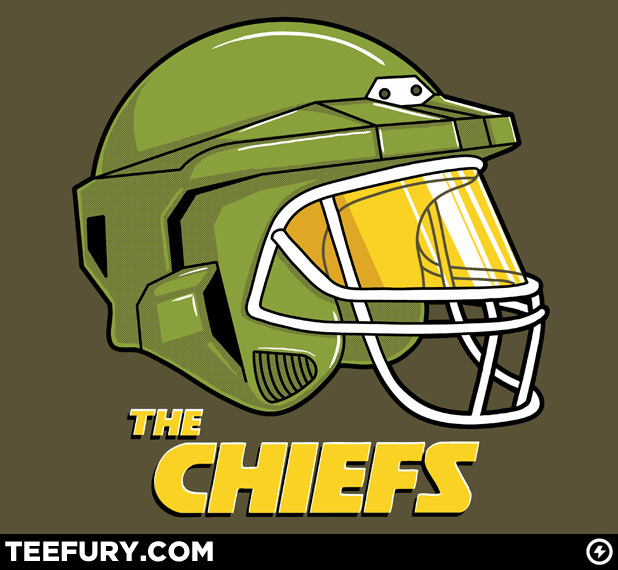 The Football / Halo mash up shirt design by Steven Lefcourt is now coming to TeeFury. Buy it up Friday (01/07) for only $9!
Related Rampages: The Chiefs | Dr. Swiss | Onomato-t-shirt
The Chiefs by Steven Lefcourt / Ste7en (Flickr) (Twitter)
Via:...