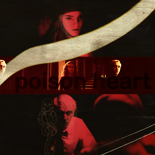 earwen-neruda:poison heart, a draco + hermione fanmix01. poison heart → the ramones | 02. karao