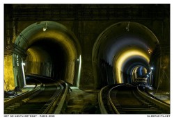 wheresthejeopardy:  Beautiful photos of abandoned Paris Metro stations. (Via SleepyCity) 