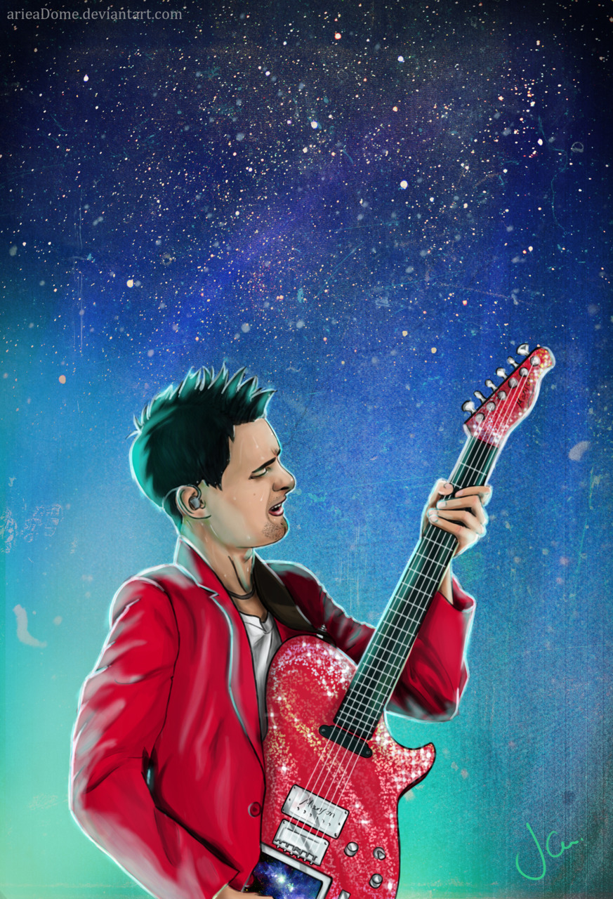 Cort Manson Matt Bellamy Red Santa Electric Guitar w/Sustainiac