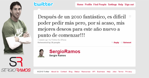 Sergio tweets