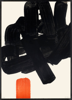 Lithographie No. 24b (R. 123) by Pierre Soulages, 1969
