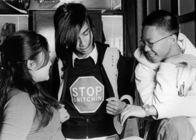 dennysworld:This was me in high school.lmao, I forgot how gangster I was with my Stop Snitchin shirt