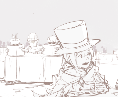 looshu:Trucy’s first date Klavier’s just there to fop things up OMFG NICK&hellip;. would actually do