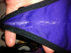 I remember seeing whitish streaks like this on your light brown/skin coloured synthetic panty once&hellip;&hellip;I rubbed my penis on it after smelling it and then mixed it with my precum&hellip;.using the tip of my penis&hellip;.