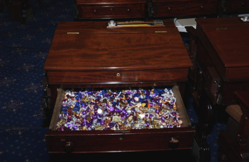 flavorpill: hman: Hey, I didn’t know this: Candy Desk Drawer Traditions associated with the Senat