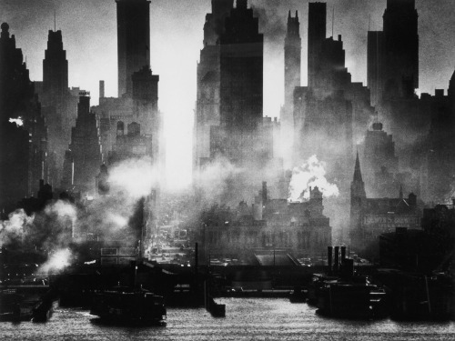 42nd Street as Viewed from Weehawken,  NY photo by Andreas Feininger, 1942