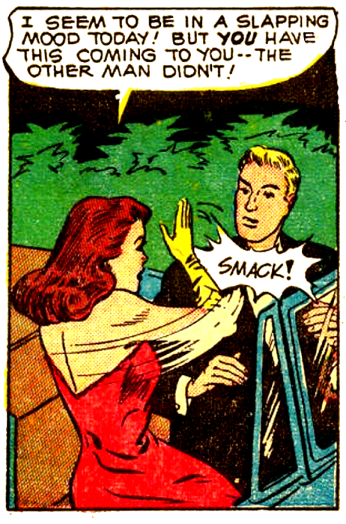 notnumbersix:  comicallyvintage: Ah, slapping mood days!  I’m hanging this on my cubby wall.