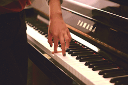 sertanejo:    A vida é um piano. Teclas brancas representam a felicidade e as pretas a angústia. Com o passar do tempo você percebe que as teclas pretas também fazem música.  