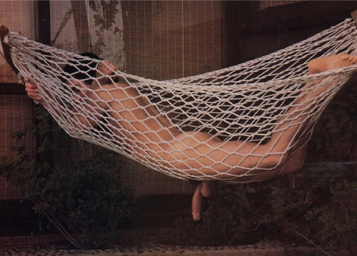 XXX I’ll just slide under the hammock … photo