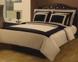 Black queen size comforter set