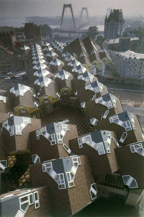 Cube houses, Rotterdam, Piet Blom, 1982-84. View this on the map