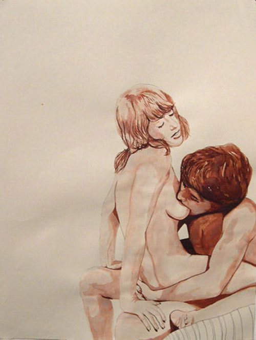 jamesfantasyworld: She loved ved the way he sucked on her aching breasts.