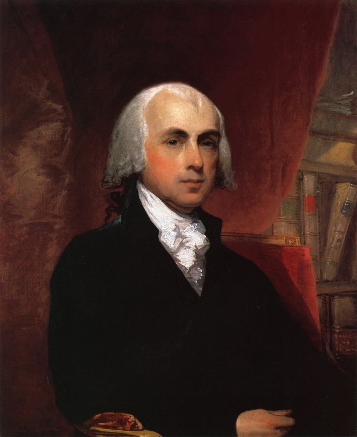 foundingfatherfest:  James Madison by Gilbert Stuart, 1804 The most geeky and pathetically