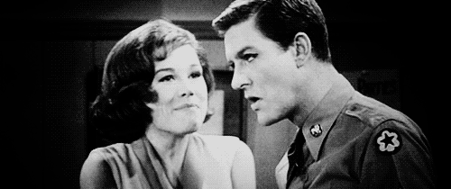  Rob: “Oh boy. I must look like some kind of a nut!”Laura: “No you don’t, darling, you look kinda cute. Y’know who you look like?”Rob: “Don’t tell me.”Laura: “Bambi!” - The Dick Van Dyke Show 3x23 ‘Honeymoons Are for the Lucky’