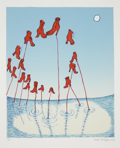 mrkiki:Louise Bourgeois, The Night, 2001Color lithograph