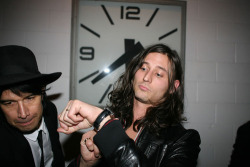 mullofkintyre:  musicmoose:   What is the time Nick Valensi?  Nick: 12:51  “it’s time for me to not give a fuck” 