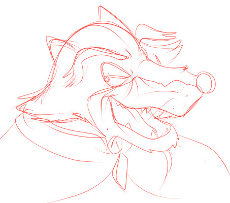 Jenner head sketch from Secret Of Nimh. I watched a Don Bluth marathon last week