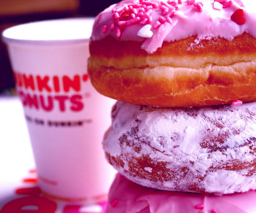 Porn photo gastrogirl:  stack of ‘dunkin donuts’