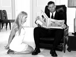   doxacuriosity:  She wanted Daddy’s attention but she just didn’t know how to be subtle. She wanted his kiss, his touch, his body pressed against hers. Sure she could pounce on him or tear away the newspaper from his hands and sit in his lap, but