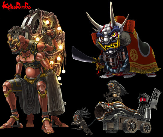 woodenfish:  Kakurenbo demons concept art Wait, you havent watched Kakurenbo yet?