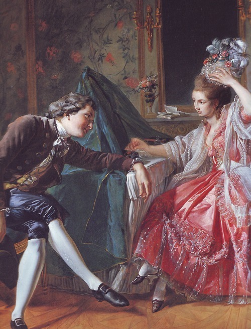 ornamentedbeing: “Morning Toilette.” 1760Oh, Adoration in it’s purest form. Lovely looking couple. I