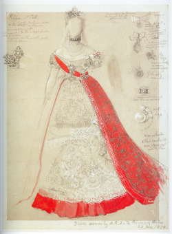 seabois:  Design for court dress worn by