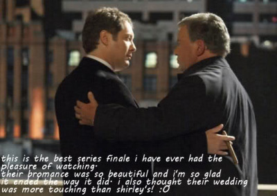 I agree.
Their bromance is a thing of beauty, the series could only finish in further solidifying their bond. I really admire the show for having the balls to go through with Denny and Alan marrying each other.
It truly is the perfect ending.