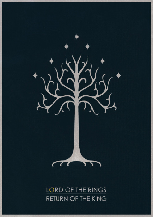 designersof:  Minimalist poster for the Return of the King 