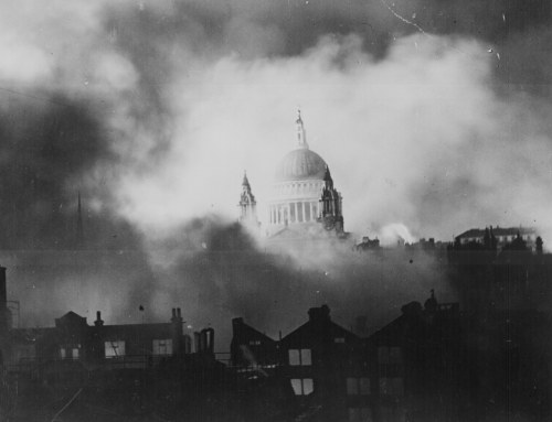 greatestgeneration:An oddly beautiful photo of St. Paul’s Cathedral as London burns around it during