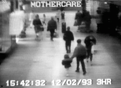 James Bulger (2), captured on CCTV in New