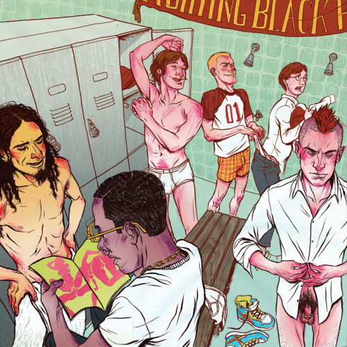 stillcomicsins:  peter-pam:  fannybaws:  THE LOCKER ROOM by savejanos  I love savejanos style! It re