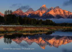 artsandletters: Morning light hits the Teton Range. Grand Teton National Park, Wyoming