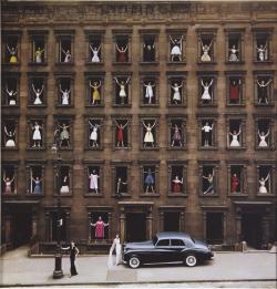 colonycallahan:  Models in Window, New York,  1960 