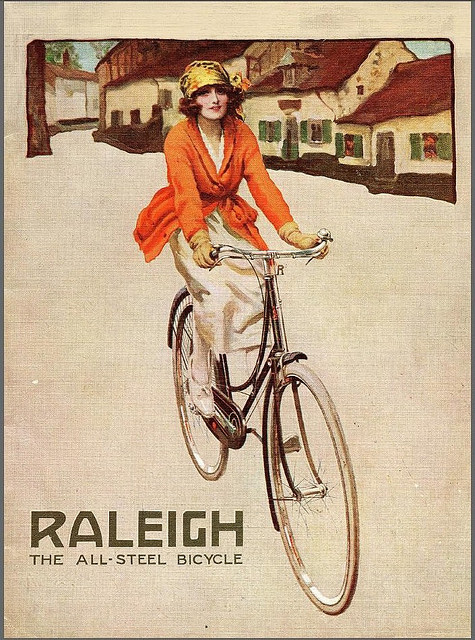 Vintage cycling posters women