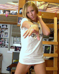 myfavoritenakedgirls:  White T Source: teenself.tumblr.com