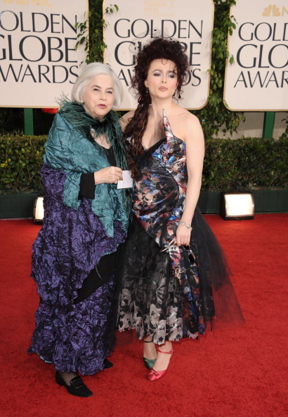 welovehelenabonhamcarter:  dropsofjupiterrx:     Helena Bonham Carter & her Mom - Golden Globe Awards, January 16th 2011 I love that Tim Burton doesn’t like going to these kind of events so HBC takes her Mumsie! Darling!    Aww! adorable.  I love