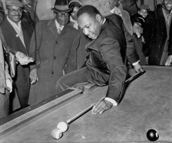  Martin Luther King Jr. enjoys a rare moment