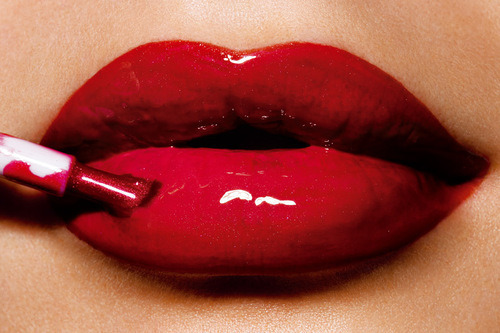 Porn Red lips. photos