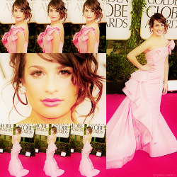captainheroism:  top outfit from the golden globes#12 ϟ lea michele  psh should be like #1