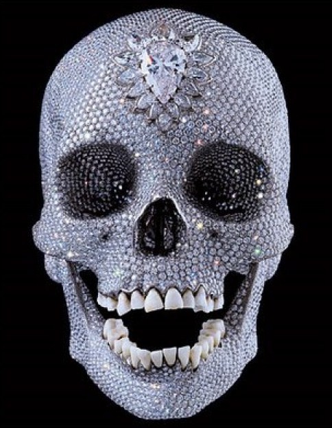 unnaturalist:  For the Love of God is a sculpture by Damien Hirst that consists of a platinum cast o