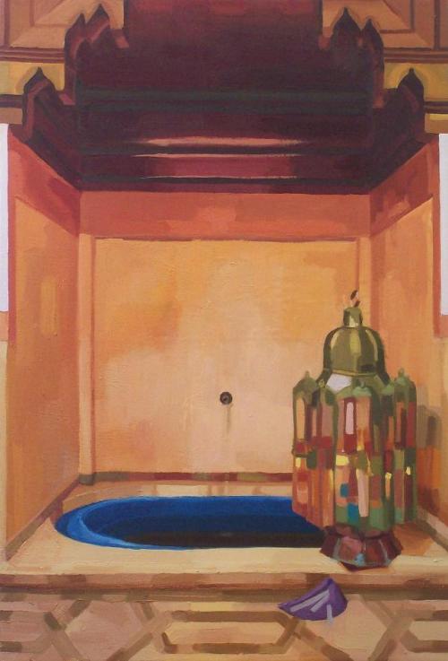 Based On A Photograph By Lisa Lovatt-Smith In The Wonderful Book Moroccan Interiors. 27"x40"