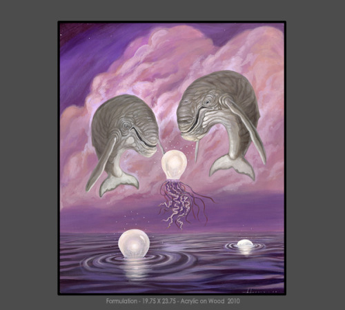brainnsss-nom:  nervousbreakdance:  I’m a pretty big fan of Roland Tomayo’s work.  I’m not usually much for surrealism but there’s something really moving about his air-sea life.  His characters with their ambivalent expressions seem utterly
