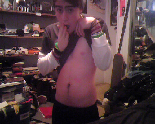 And hear’s my left nipple, Tumblr. This is my official Topless Tuesday. I’m DAMN sexy!